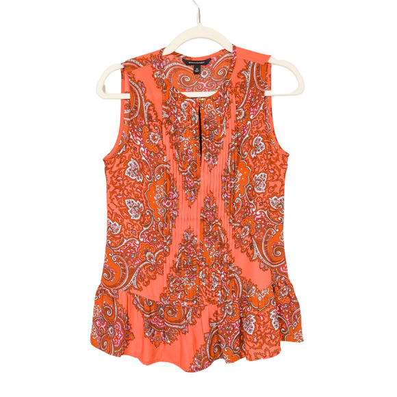 Banana Republic Red Paisley Blouse - Picture 2 of 5